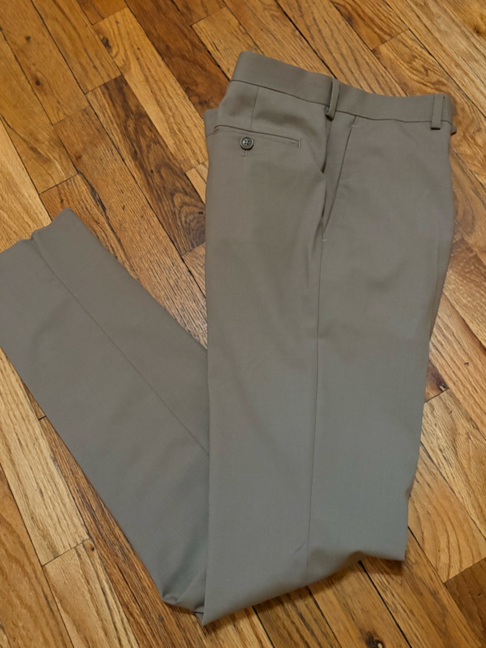 TALLIA Men's Straight Dress Pants — Taupe/Beige